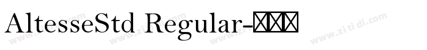 AltesseStd Regular字体转换